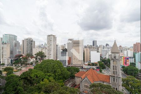 Vista da Sala/Quarto de kitnet/studio à venda com 1 quarto, 28m² em Bela Vista, São Paulo