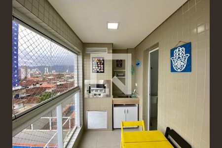Sala/Cozinha de apartamento para alugar com 1 quarto, 53m² em Vila Caiçara, Praia Grande