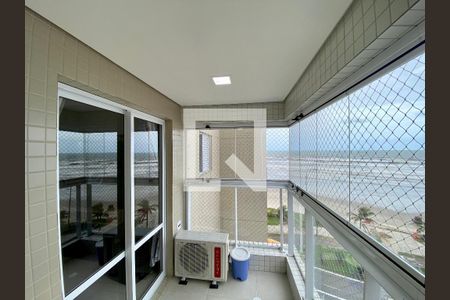 Varanda Sala/Cozinha de apartamento para alugar com 1 quarto, 53m² em Vila Caiçara, Praia Grande