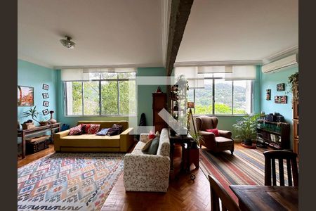 Sala de apartamento à venda com 2 quartos, 118m² em Cosme Velho, Rio de Janeiro