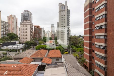 Vista da Sala de apartamento para alugar com 2 quartos, 85m² em Indianópolis, São Paulo