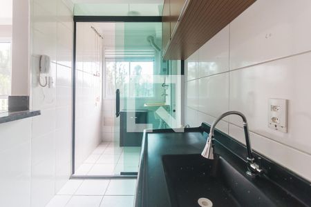 Sala/Cozinha de apartamento para alugar com 2 quartos, 48m² em Vila Mogilar, Mogi das Cruzes