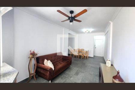 Sala de apartamento para alugar com 3 quartos, 89m² em Embaré, Santos