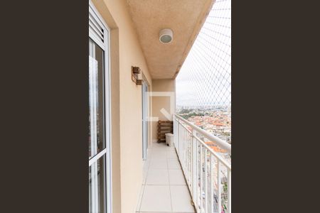 Varanda da Sala de apartamento à venda com 1 quarto, 28m² em Vila Alpina, São Paulo