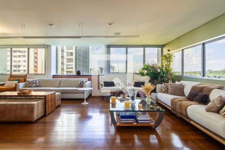 Sala de apartamento para alugar com 3 quartos, 320m² em Santo Amaro, São Paulo