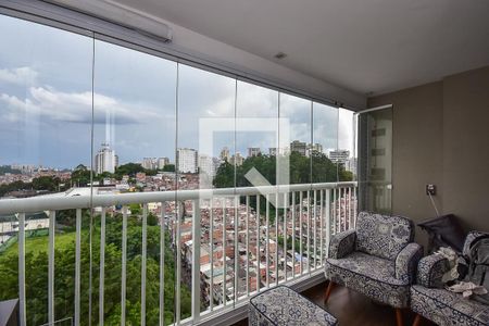 Varanda Sala  de apartamento para alugar com 2 quartos, 62m² em Fazenda Morumbi, São Paulo