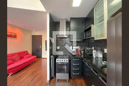 Sala/Cozinha de apartamento à venda com 1 quarto, 50m² em Pompeia, São Paulo