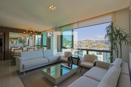 Sala de apartamento à venda com 3 quartos, 144m² em Vale dos Cristais, Nova Lima