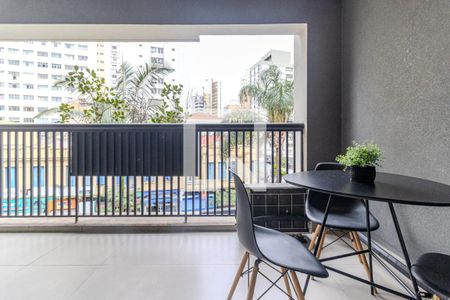 Varanda de kitnet/studio para alugar com 1 quarto, 33m² em Campos Elíseos, São Paulo