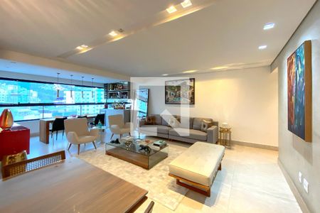 Sala de apartamento à venda com 3 quartos, 132m² em Buritis, Belo Horizonte