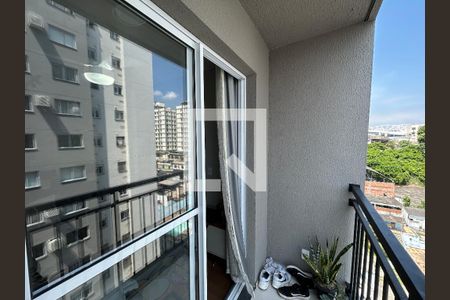 Varanda da Sala de apartamento para alugar com 1 quarto, 35m² em Todos Os Santos, Rio de Janeiro