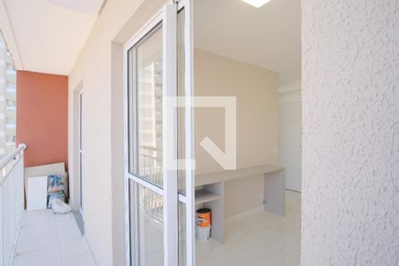 Varanda da sala e do quarto de apartamento para alugar com 1 quarto, 32m² em Tatuapé, São Paulo