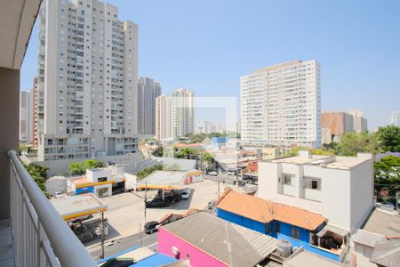 Varanda da sala e do quarto de apartamento para alugar com 1 quarto, 32m² em Tatuapé, São Paulo