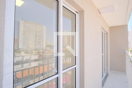 Varanda da sala e do quarto de apartamento para alugar com 1 quarto, 32m² em Tatuapé, São Paulo