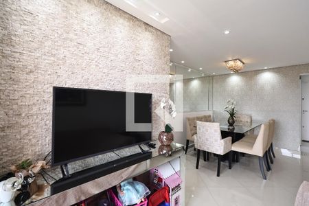 Sala de apartamento à venda com 3 quartos, 70m² em Vila Valparaíso, Santo André