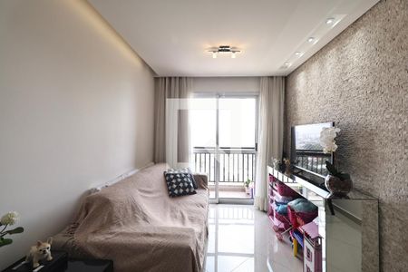 Sala de apartamento à venda com 3 quartos, 70m² em Vila Valparaíso, Santo André