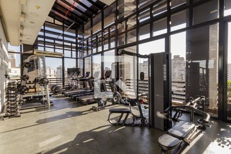 Área comum - Academia de kitnet/studio para alugar com 1 quarto, 31m² em Cidade Jardim, São Paulo