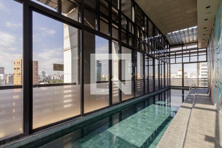 Área comum - Piscina de kitnet/studio para alugar com 1 quarto, 31m² em Cidade Jardim, São Paulo