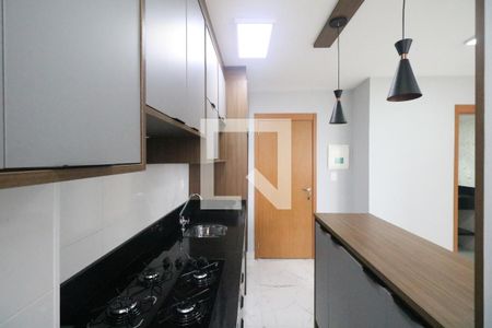 Cozinha e Área de Serviço de apartamento para alugar com 2 quartos, 36m² em Vila Palmares, São Caetano do Sul