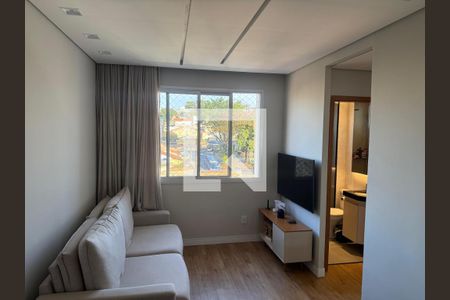 Sala  de apartamento à venda com 2 quartos, 50m² em Campo Alegre, Belo Horizonte