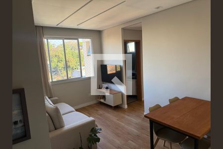 Sala  de apartamento à venda com 2 quartos, 50m² em Campo Alegre, Belo Horizonte