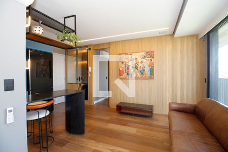 Sala e Cozinha de apartamento à venda com 1 quarto, 63m² em Sumarezinho, São Paulo