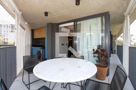 Varanda da Sala e Área de Serviço de apartamento à venda com 1 quarto, 63m² em Sumarezinho, São Paulo