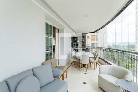 Varanda da Sala de apartamento à venda com 4 quartos, 331m² em Vila Nova Conceição, São Paulo