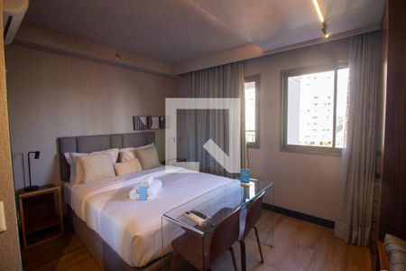 Sala / Quarto - Studio de kitnet/studio à venda com 1 quarto, 25m² em Santo Amaro, São Paulo