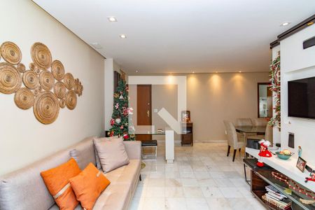 Sala de apartamento à venda com 3 quartos, 100m² em Sion, Belo Horizonte