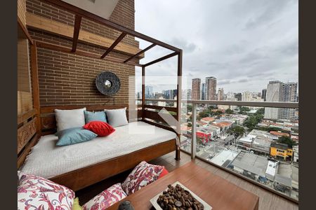 Varanda da Sala de apartamento à venda com 2 quartos, 150m² em Vila Nova Conceição, São Paulo