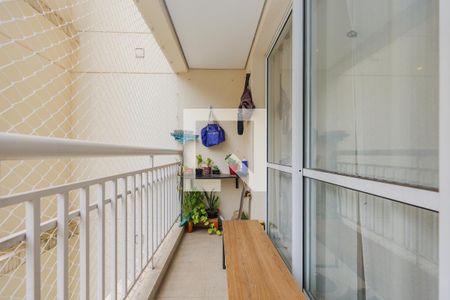 Varanda da Sala de apartamento à venda com 1 quarto, 35m² em Panamby, São Paulo