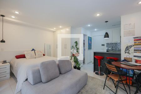 Sala de apartamento à venda com 1 quarto, 35m² em Panamby, São Paulo