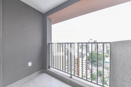 Varanda de kitnet/studio à venda com 1 quarto, 26m² em Cidade Monções, São Paulo