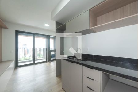 Cozinha de kitnet/studio à venda com 1 quarto, 26m² em Cidade Monções, São Paulo