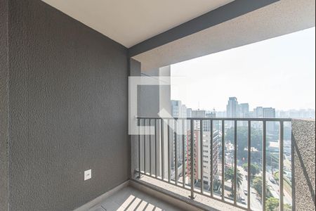 Varanda de kitnet/studio à venda com 1 quarto, 26m² em Cidade Monções, São Paulo