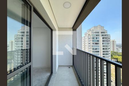 Sacada  de apartamento à venda com 1 quarto, 26m² em Santo Amaro, São Paulo