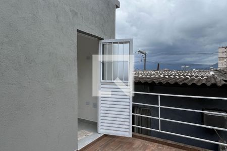 Varanda de kitnet/studio para alugar com 1 quarto, 30m² em Saboó, Santos