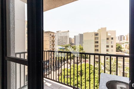 Varanda da Sala de apartamento à venda com 2 quartos, 35m² em Campos Elíseos, São Paulo