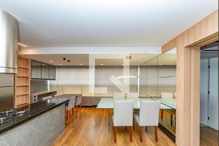 Sala de apartamento para alugar com 1 quarto, 58m² em Vila da Serra, Nova Lima