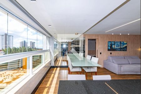 Sala de apartamento para alugar com 1 quarto, 58m² em Vila da Serra, Nova Lima