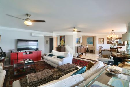 Sala de apartamento para alugar com 4 quartos, 224m² em Loteamento Joao Batista Juliao, Guarujá