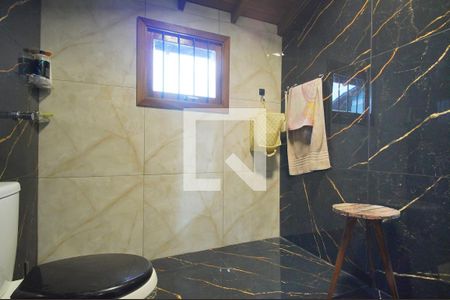 Banheiro da Suíte 1 de casa à venda com 3 quartos, 120m² em Santo Afonso, Novo Hamburgo