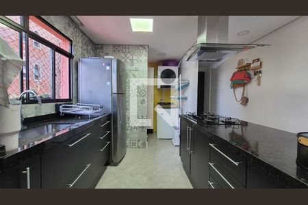 Cozinha  de apartamento à venda com 1 quarto, 61m² em Parque das Nações, Santo André
