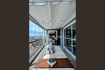 Varanda da Sala de apartamento à venda com 2 quartos, 150m² em Vila Regente Feijó, São Paulo
