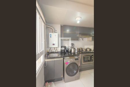 Sala/Cozinha de apartamento à venda com 2 quartos, 58m² em Fátima, Canoas