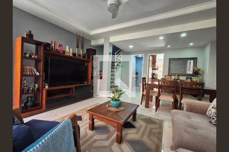 Sala  de casa de condomínio à venda com 4 quartos, 174m² em Recreio dos Bandeirantes, Rio de Janeiro