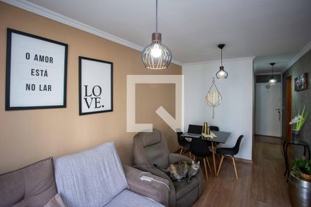 Sala de apartamento para alugar com 2 quartos, 64m² em Taboão, Diadema