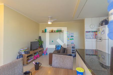 Sala/Cozinha de apartamento à venda com 2 quartos, 55m² em Fátima, Canoas