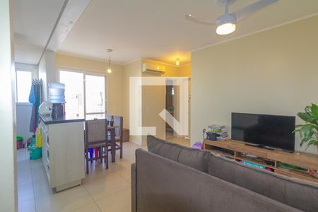 Sala/Cozinha de apartamento à venda com 2 quartos, 55m² em Fátima, Canoas